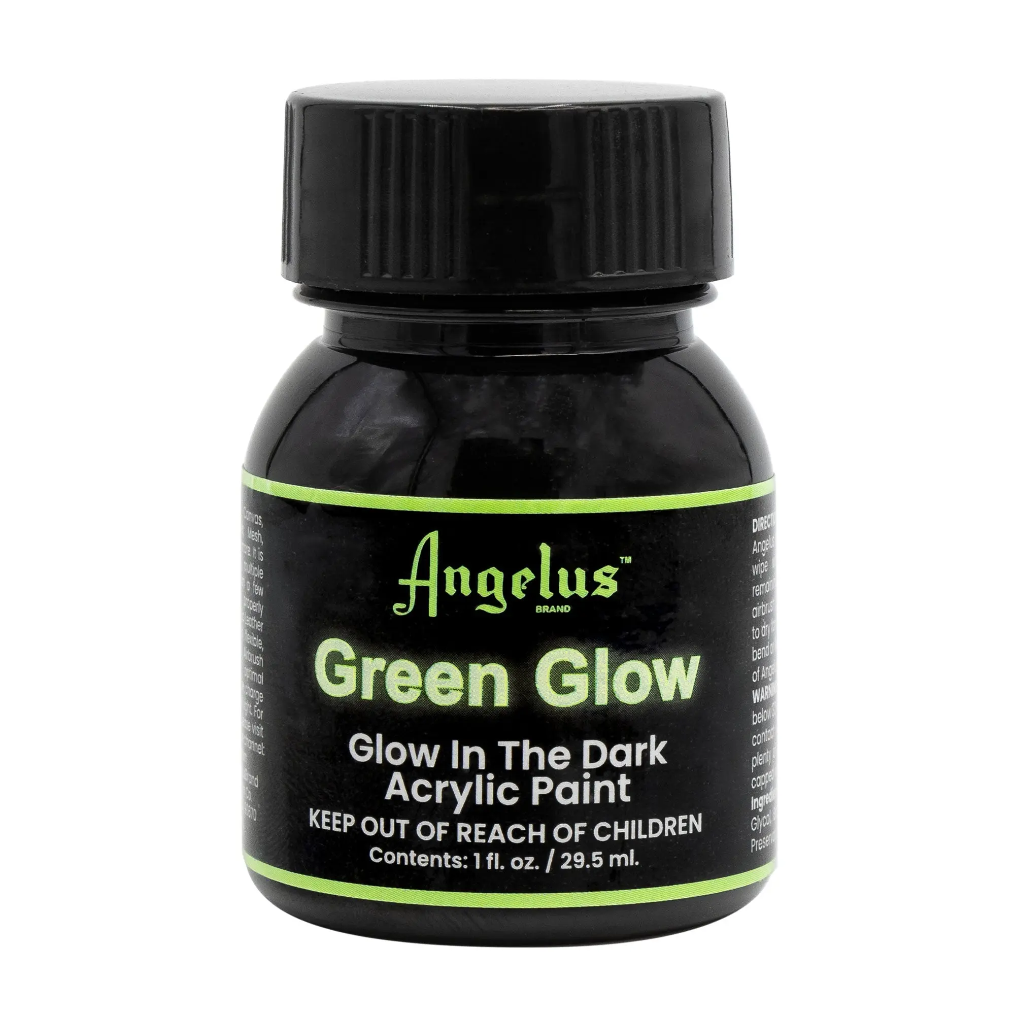Angelus Glow In The Dark Acrylic Paint - Green Glow, For DIY Halloween Decorations, DIY Glow In The Dark Costumes, Glow In The Dark Paint