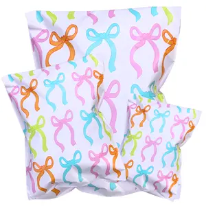 Lovely Bows Poly Mailers | Self-Sealing, Waterproof & Tear-Resistant Envelopes | Bulk Packs of 25, 50, 100 | Sizes 6x9, 10x13 & 14.5x19 for Boutique Shipping