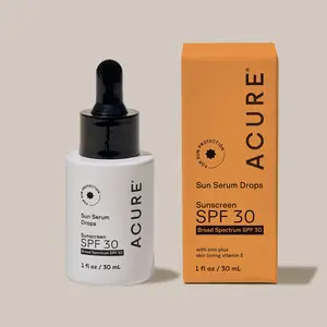 ACURE Glow Sun Serum Drops SPF 30 - Reef Safe & Vegan