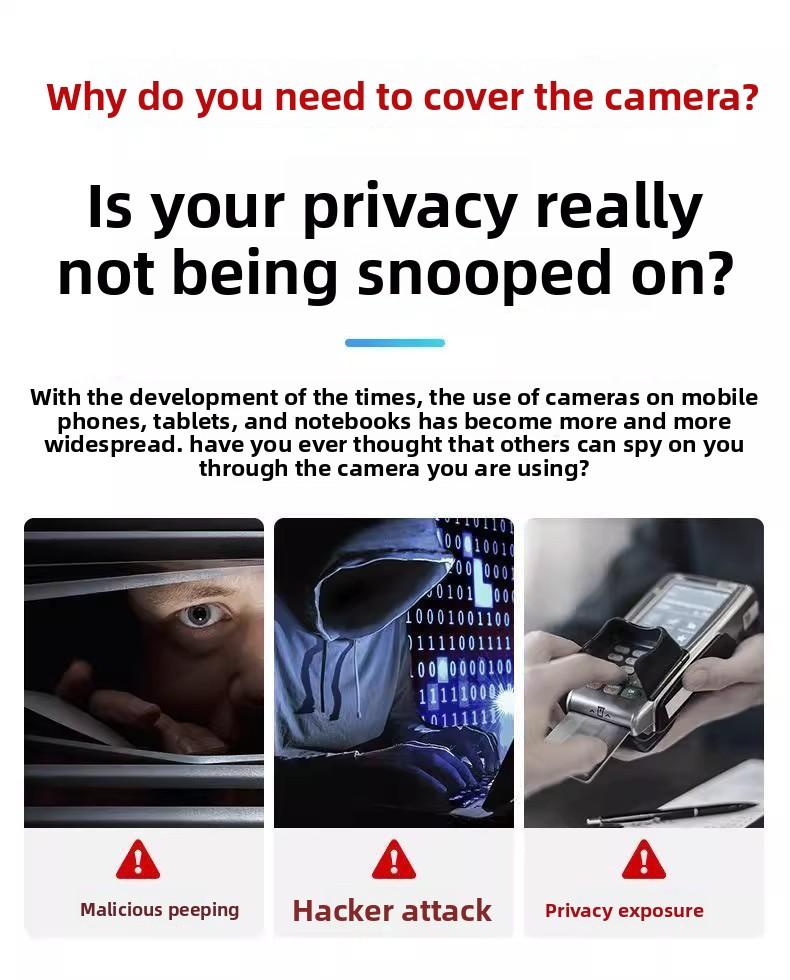 New Privacy Screen Protector for Front Camera on Mobile Phones Tablets Laptops Universal Compatibility Easy Installation Enhanced Privacy