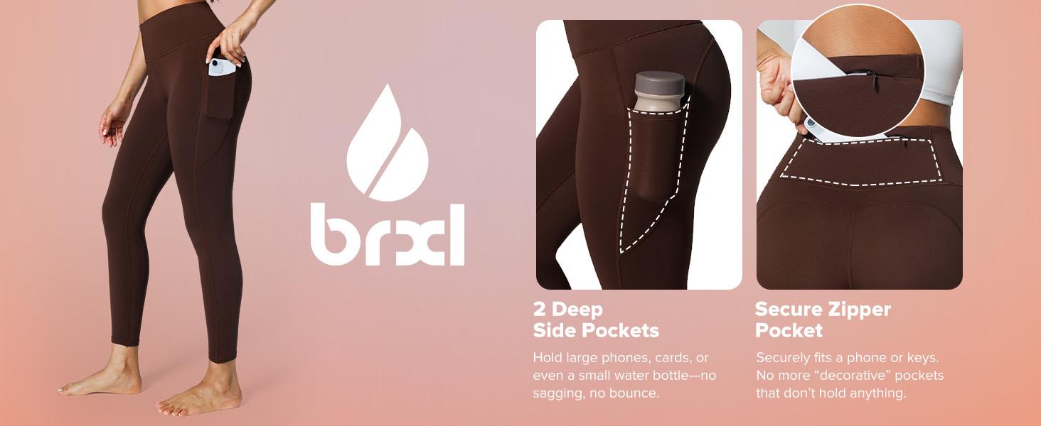 BRXL Women's Tummy Control Fleece Lined Leggings Zip Pocket High Waist Water Resistant Winter Legging Warm Insulated #OutdoorFun #HolidayWarmth-1 BRXL Women's Tummy Control Fleece Lined Leggings Zip Pocket High Waist Water Resistant Winter Legging Warm Insulated #OutdoorFun #HolidayWarmth-1