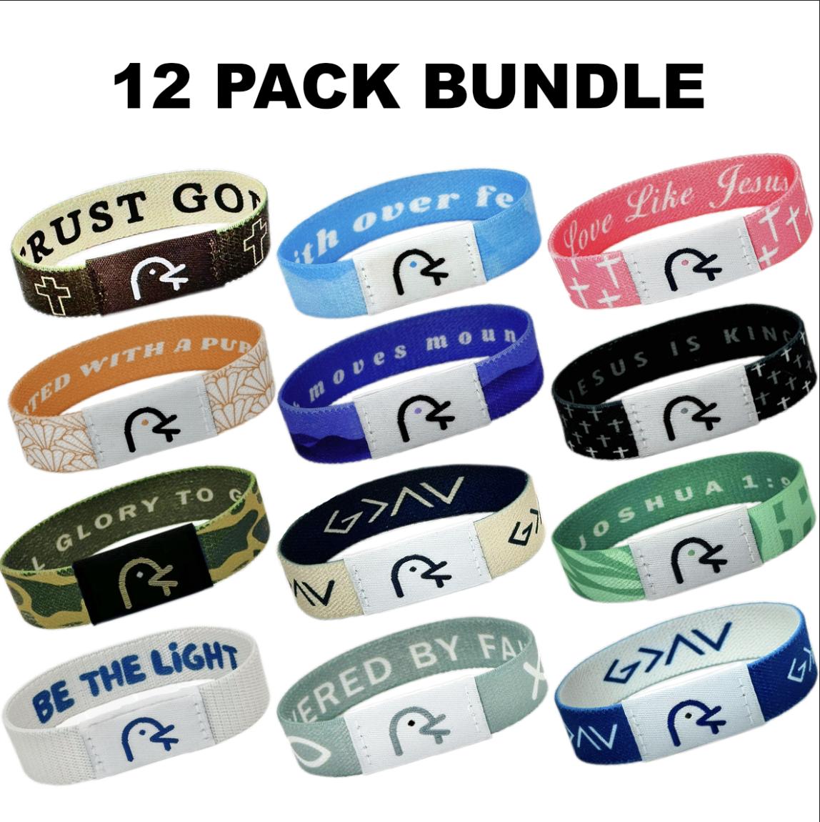 Bundle Pack - Daily Bible Verse Bracelet Yappy Bible Verse Christian Bracelet