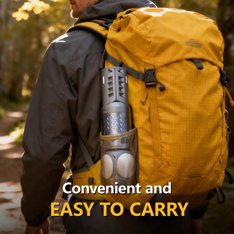 SKYFIRE Portable Camping Light, Telescopic Camping Lantern (with Rechargeable Power Supply), High Lumen Dimmable Magnetic Tent Lamp — Outdoor Work Light for Hiking, Camping, Home Emergencies