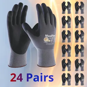 Maxi Flex Work Gloves for Men | Heavy-Duty Maxi Flex Work Gloves | construction work glove | MaxiFlex Guantes de Construcción - MaxiFlex Gloves For Men - Guantes Para Trabajo - MaxiFlex Men's Construction Gloves
