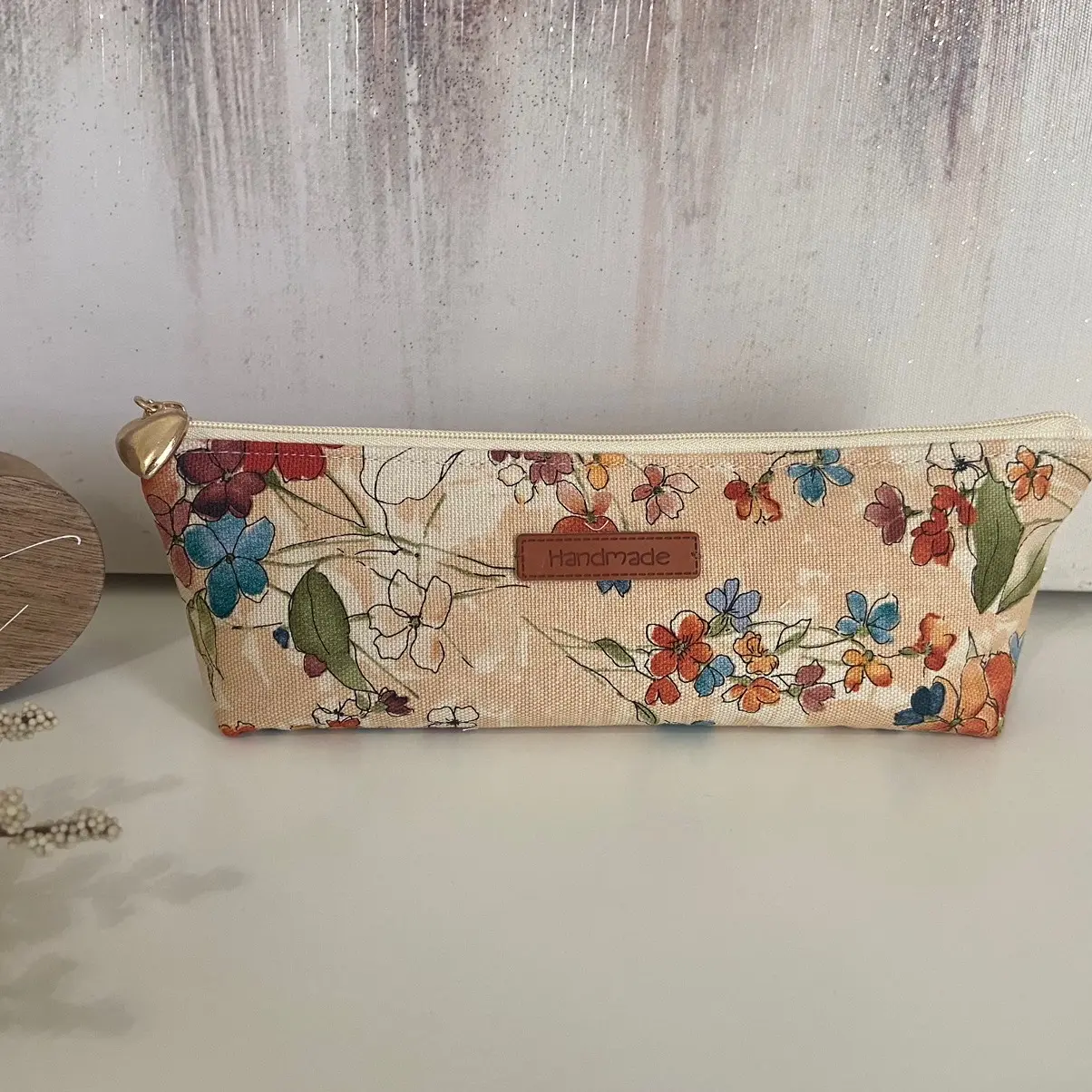 Handmade makeup bag and pencil case.