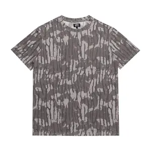 Riverbed Threads Short Sleeve Camo T-Shirt Lowland Color Casual Wear