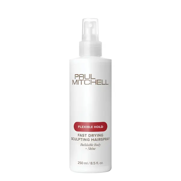 Paul Mitchell Sculpting Hairspray, Fast-Drying Vegan Formula with Flexible Hold & Shine for Wavy Hair & Beach Waves, Melon Fragrance, Scented, Cucumber, Lightweight Frizz Control, Styling Haircare