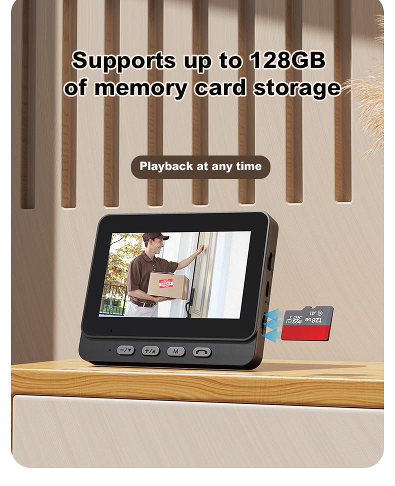 X8 Video Doorbell with Screen, No WiFi Needed, Local Storage, Waterproof & No Subscription Required