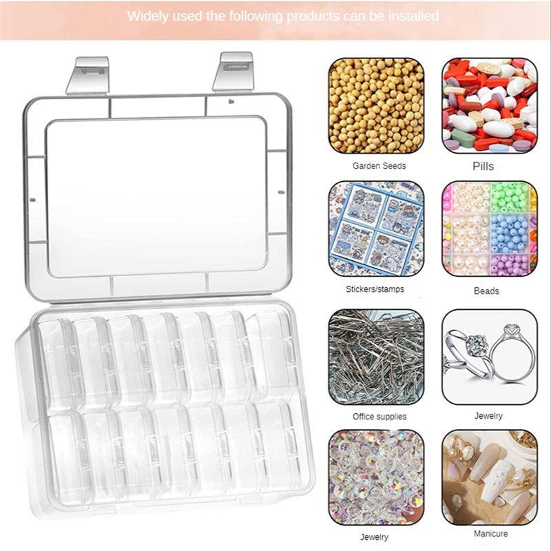 Small Storage Box with Lid Small Plastic Clear Box Plastic Storage Container Box Empty Mini Organiser for Small Items