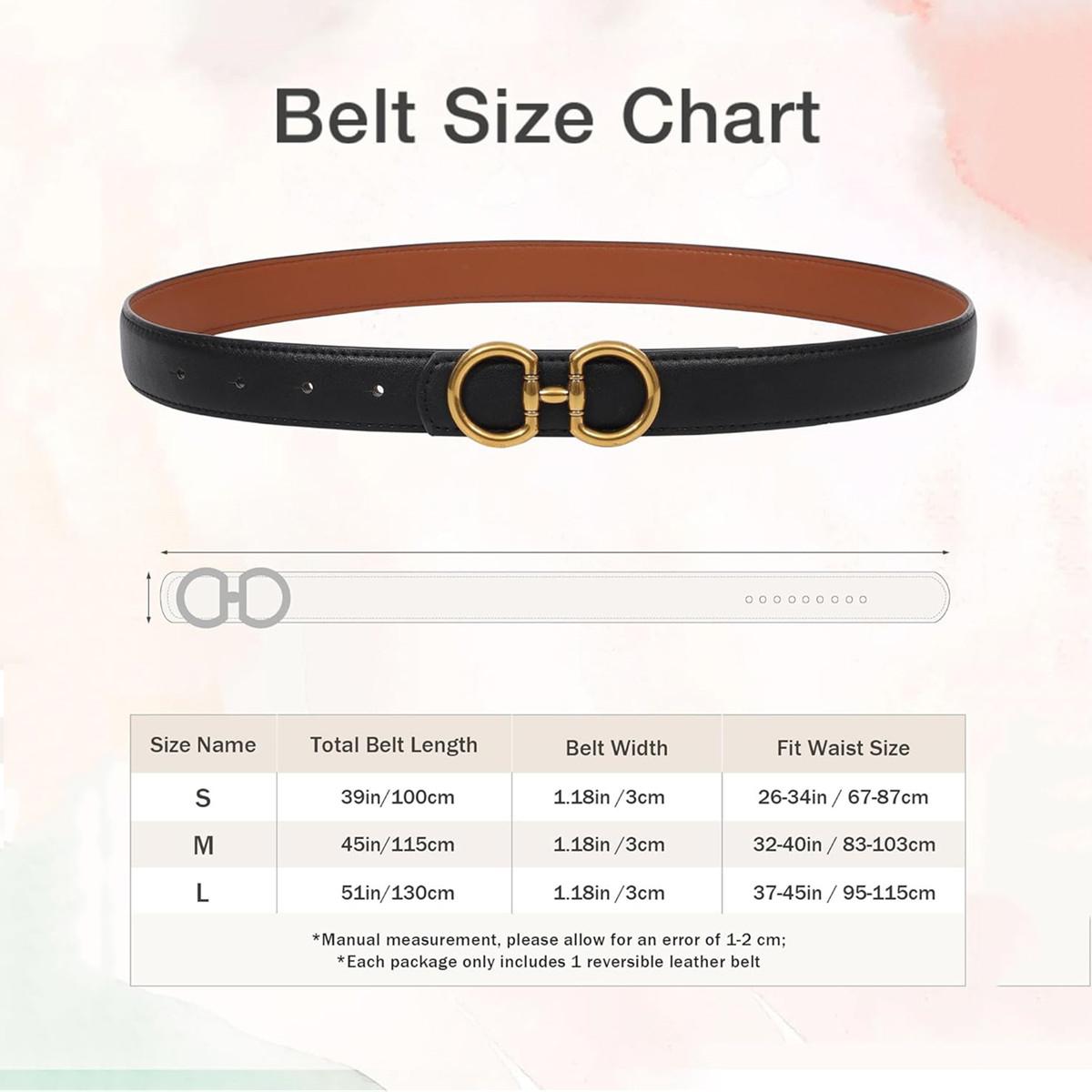 Fashion Elegant Women Reversible PU Leather Belt Vintage Two-in-One Dress Long Coats Belts Ladies Accessories with Golden Buckle Fashion Elegant Women Reversible PU Leather Belt Vintage Two-in-One Dress Long Coats Belts Ladies Accessories with Golden Buckle