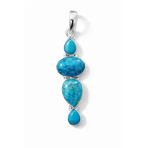 Turquoise Multi-Stone Pendant