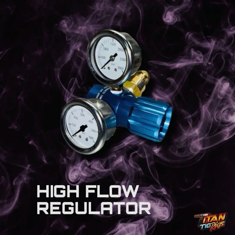 Titan Tools High Pressure Gauge for Argon Pumps - Pumps with Argon, Compact, Precise Design, Built-In Pressure Regulators for Purging Gas, Everyday Use, Quickly Purging, Stylish Design