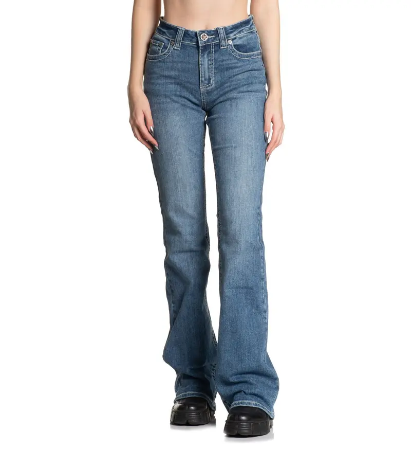 パンツ 00s affliction straight-leg jeans rock Affliction Twilight Blue Wash Straight Leg Jeans | Zumiez