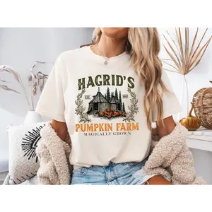 Hagrid’s Pumpkin Patch Sweatshirt,  Fall Hoodie, Spooky Season Shirt, Halloween Pumpkin Farm Tee, Thanksgiving Crewneck