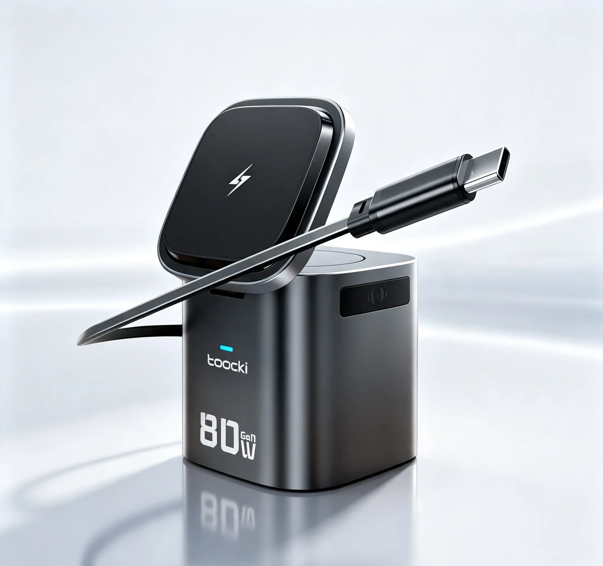 6-in-1 Multifunctional Retractable Magnetic Charger, Super Fast Wireless Charging Cable for Mobile Phones & Electronics