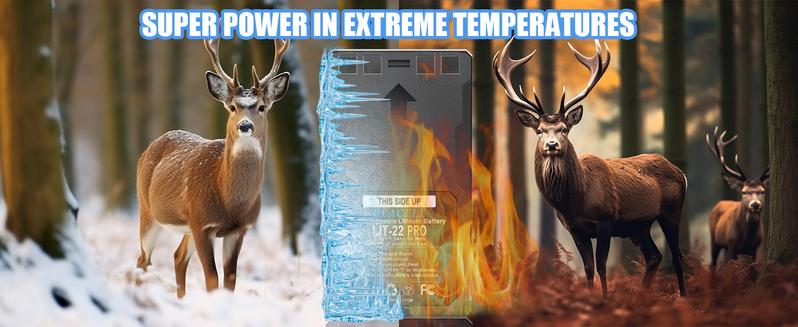 LIT-22 Rechargeable Lithium Battery Pack 7000mAh High Capacity Flex M Batteries for Spypoint Cellular Trail Camera Flex-M Flex G-36 Flex-Plus Flex-S 2-Pack