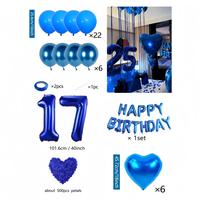17th Birthday Balloon Set