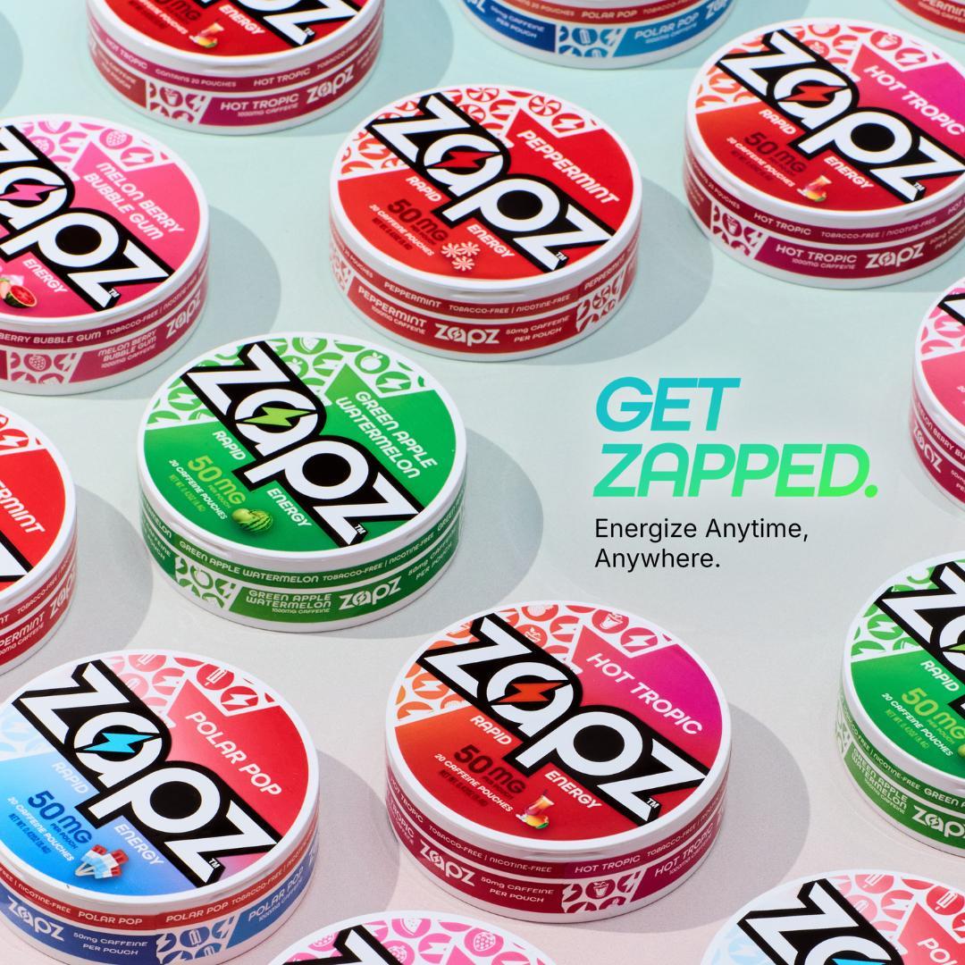 ZAPZ Caffeine Pouches, Polar Pop, 5 Cans x 20 Count, Energy