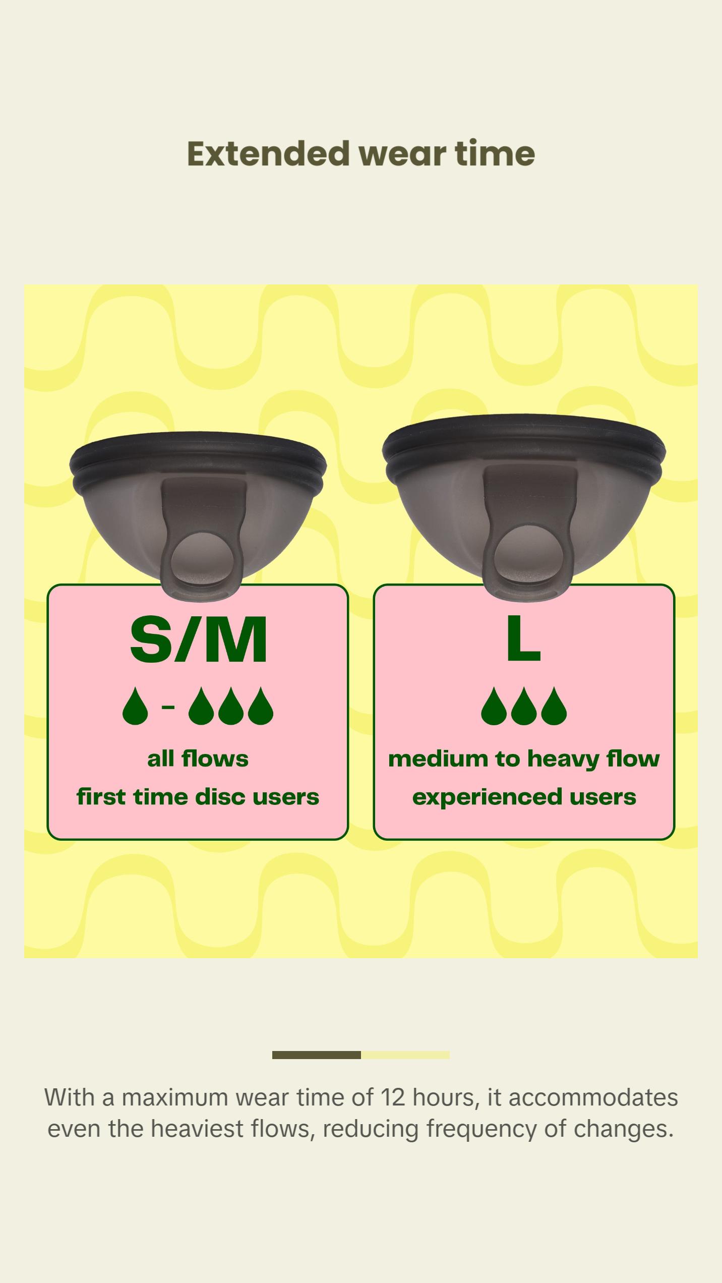Viv Menstrual Disc - Beginner Period Disc with Easy Removal Pull Tab - Comfortable, Sustainable, 100% Medical-Grafe Silicone