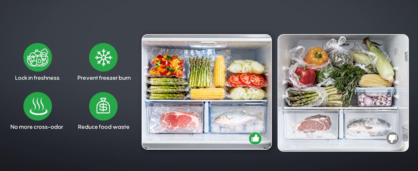 FRESKO AutoMax V2 Compact Vacuum Sealer Machine, Automatic Food Saver with Double Heat Seal, Includes Bags & Starter Kit