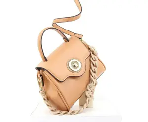 E145 New Women's Acrylic Chain Crossbody Tote Bag - High Quality Hand-held Bag, Kelly Style, Zipper Buckle, Polyester Lining