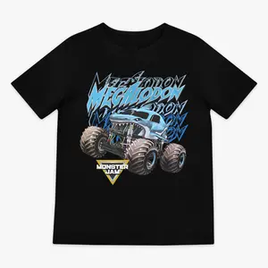 Megalodon Monster Truck Graphic T-Shirt for Youth and Adult, Shark Monster Truck Racing Fan Shirt, Off Road Truck Graphic Tee, Monster Truck Event Outfit, Gift for Monster Truck Lovers