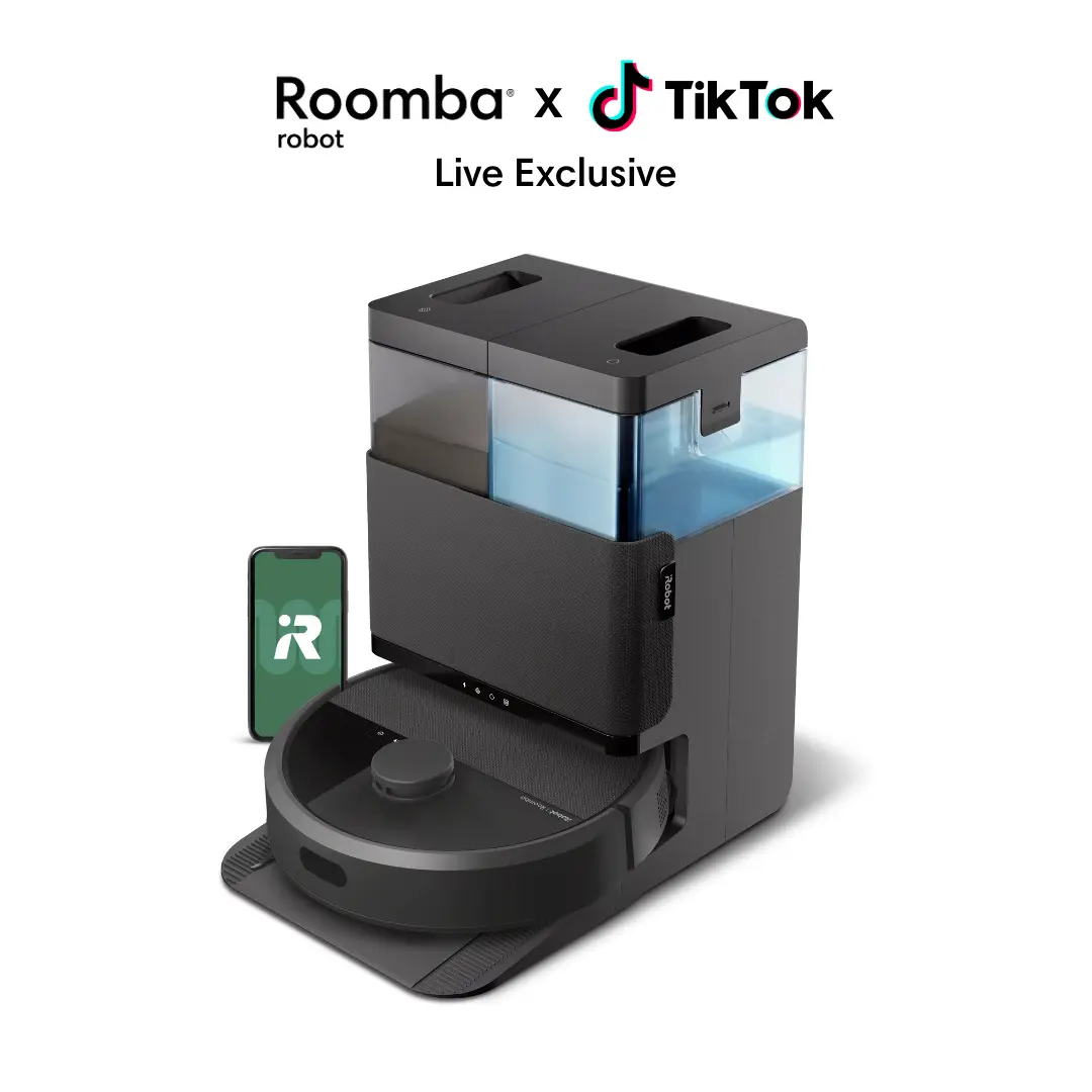 [LIVE Exclusive] Roomba® Plus 4020 2-in-1 Robot Vacuum & Mop with AutoWash™ Dock – Self-Emptying, Self-Washing, LiDAR Navigation, 70X Intense Suction, App-Controlled & Up to 75 Days Hands-Free Cleaning