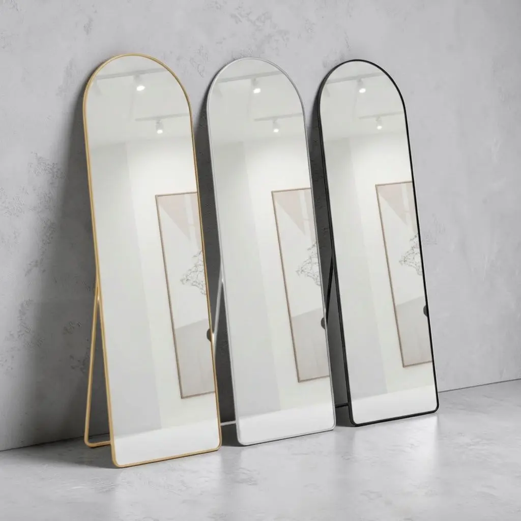 Gold Mirror With Stand 62"x19"