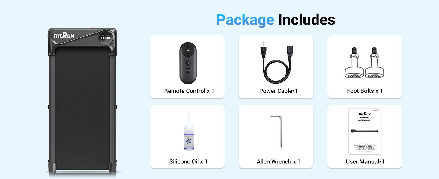 Walking Pad Treadmill with Wheels, 2.5HP and 265 lbs Weight Capacity Remote Control, LED Display, Portable Under Desk Treadmill for Home/Office Small Spaces