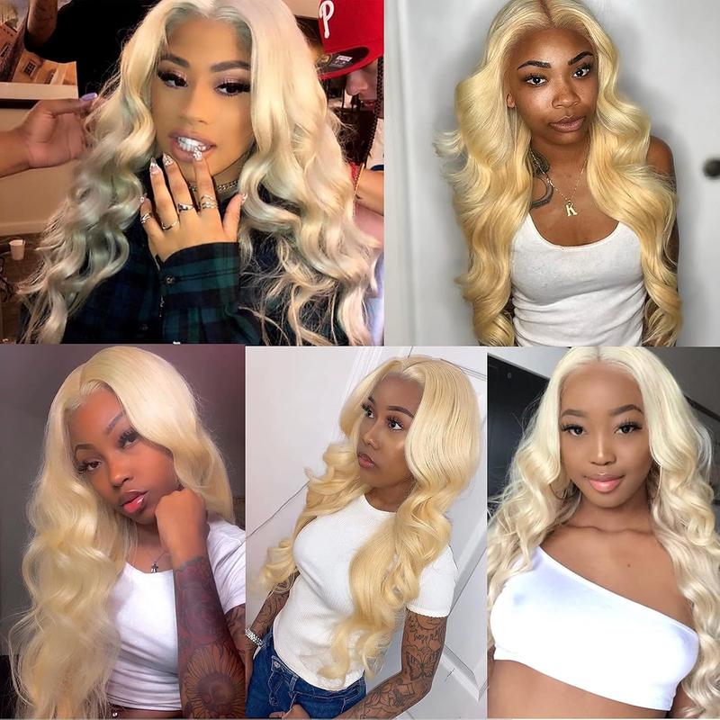 [Clearance Item ] 38inch 613 Body Wave Lace Front Wigs Human Hair 13x1 613 Blonde Wig Human for Women Pre Plucked with Baby Hair Brazilian Blonde Body Wave Wigs