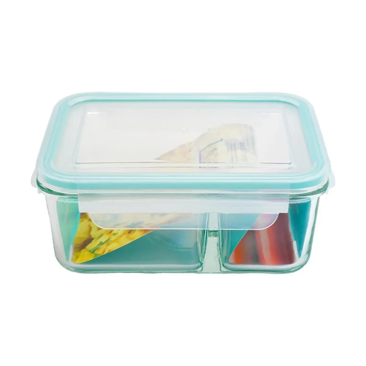 GLASSLOCK Korean 1000ml Glass Food Container with Compartments - Microwave & Freezer Safe, Airtight & Leakproof for Meal Prep & Storage GLASSLOCK Korean 1000ml Glass Food Container with Compartments - Microwave & Freezer Safe, Airtight & Leakproof for Meal Prep & Storage