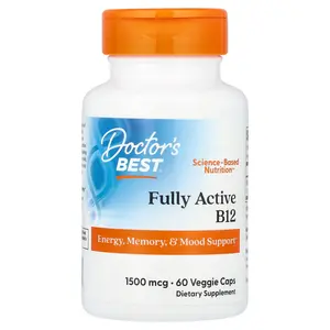 Doctor's Best Fully Active B12, 1,500 mcg, 60 Veggie Caps