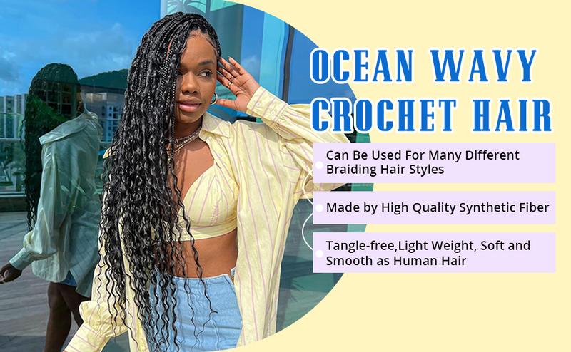 30 Inch Human Braiding Hair for Boho Braids, Deep Wave Bulk Knotless Braids Curly Bohemian Water Wave Braiding(#27, (3 No Weft Bundles/Pack))