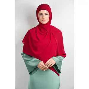 Diamond Chiffon with Matching Undercap Light Red #32