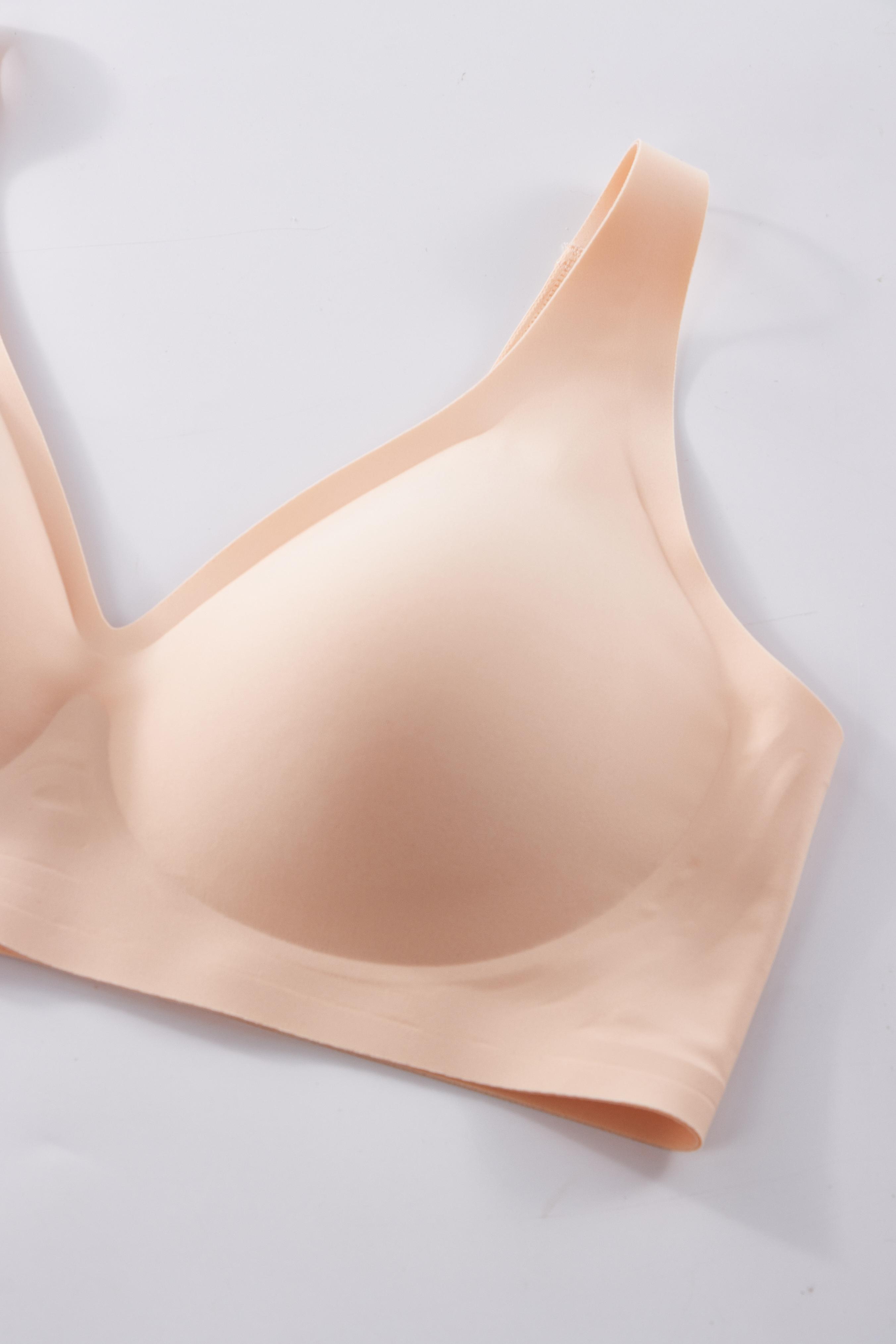 1/2/3/4PCS Leopard Jelly Wireless Bra Womens Comfortable Wireless Bras Push Up Bralettes Seamless Tshirts Bras Deep V Everyday Bras S-3XL