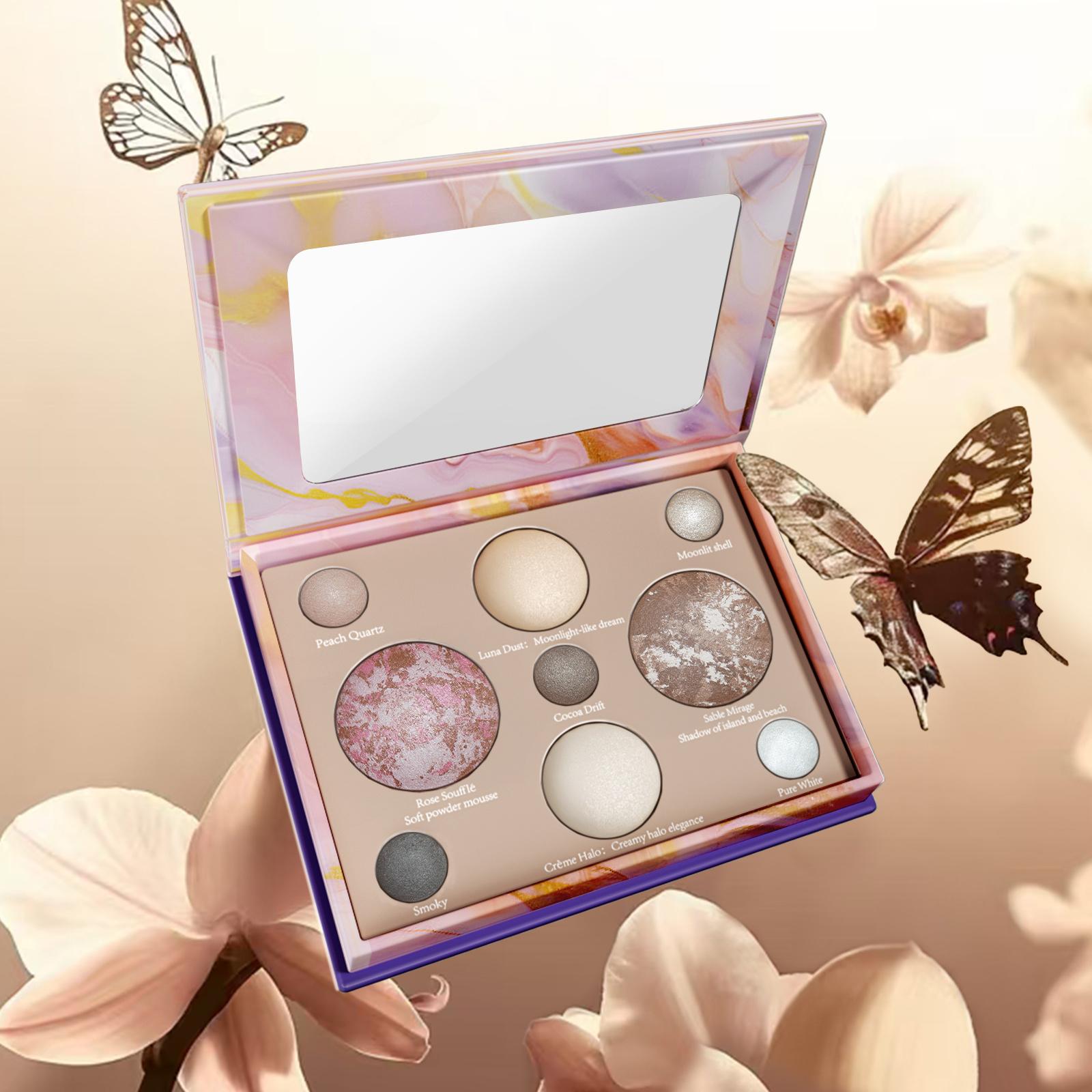 BOTAGUS 9-in-1 Baked Face Palette - Baked Blush Bronzer 2 Highlighters 5 Eyeshadows No Caking Creasing Long Lasting Blendable Beginner Friendly Travel Makeup Palette for Full Face Glow BOTAGUS 9-in-1 Baked Face Palette - Baked Blush Bronzer 2 Highlighters 5 Eyeshadows No Caking Creasing Long Lasting Blendable Beginner Friendly Travel Makeup Palette for Full Face Glow