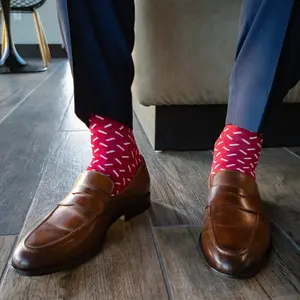 The Kellys - A Raspberry Sock with White Sprinkles