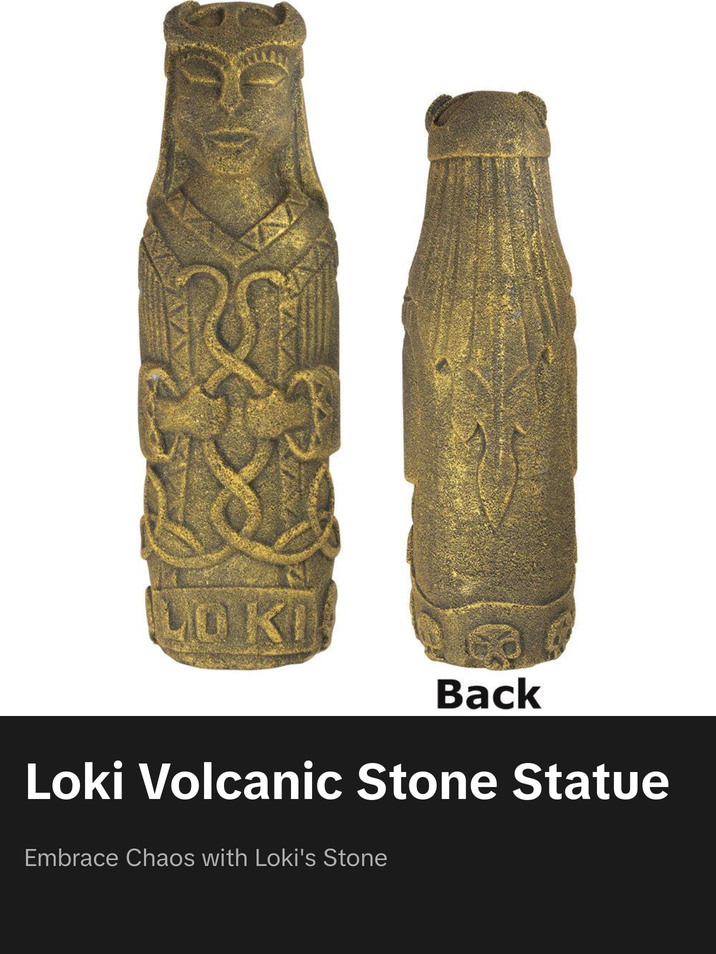 Loki Volcanic Stone Statue