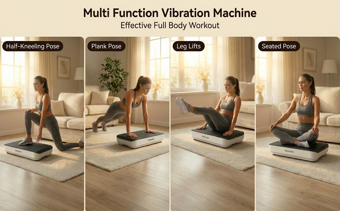 Viamotion Vibration Plate for Seniors & Home Relaxation, Low-Noise 150W Motor, 1-99 Speed Levels, Safe Dual Voltage Protection, LED Display, Perfect Gift for Elders
