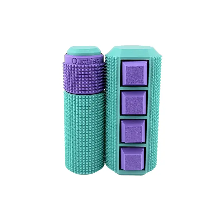 Little Ouchies Spikie Keytar + Spin Click Bundle - Build Your Own Sensory Keychain Set, Moderate Texture, Vibrant Colors, Fidget Spinner, Accessories, Unique Gifts