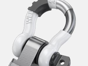 Nilight Anti-Theft Shackle Hitch Receiver 2Inch 45000 LBs Breaking Strength 3/4" Anti-Theft D Ring Shackle 5/8" Trailer Hitch Lock Pin Heavy Duty Solid Towing Kit for Trucks Off Road (White) Boating Accessories Boat Fenders