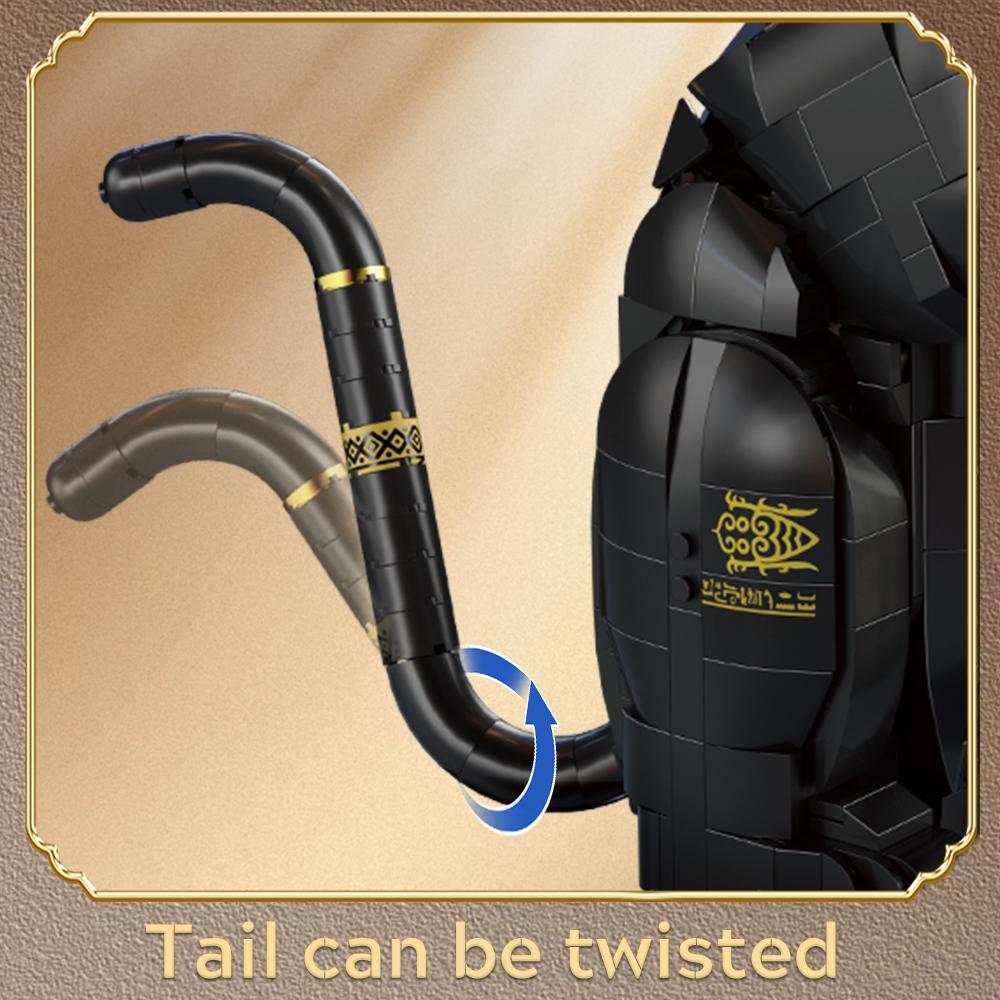 Egyptian Pharaoh Cat Building Set - Animal Black Cat Building Blocks Toy for Adults DIY Crafts Project Egyptian Cat Model for Home Office Decor, Gift for Women Teens Kids Ages 10+ (1274PCS) Egyptian Pharaoh Cat Building Set - Animal Black Cat Building Blocks Toy for Adults DIY Crafts Project Egyptian Cat Model for Home Office Decor, Gift for Women Teens Kids Ages 10+ (1274PCS)