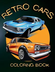 USED-Retro Cars Coloring Book: Classic Car Coloring Pages for Relaxation and Fun by Jam Books (Paperback)