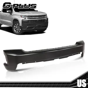 Front Bumper Face Bar Fit For 2019-2022 Chevrolet Silverado 1500 Steel Black