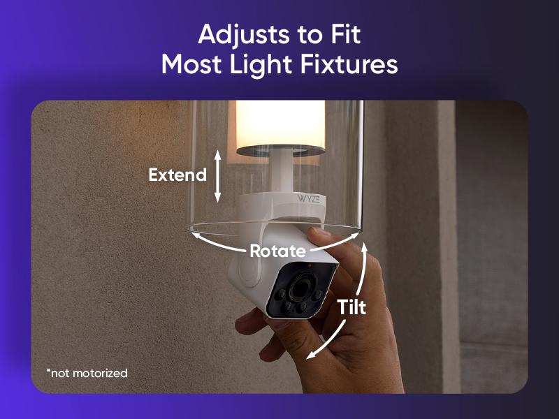 Wyze Bulb Cam — 2K HD Light Bulb Security Camera, 24/7 MicroSD Recording, Color Night Vision, Optional Advanced AI Subscription for Pet/Package/Person Detection, Dimmable LED, Color Night Vision, 2-Way Audio