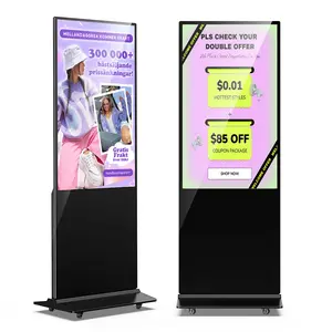 MWE 2K Digital Signage Display – Vertical LCD Screen, Auto Media Player, WiFi/HDMI/USB, Android System, Remote Management for Shops, Restaurants & Events