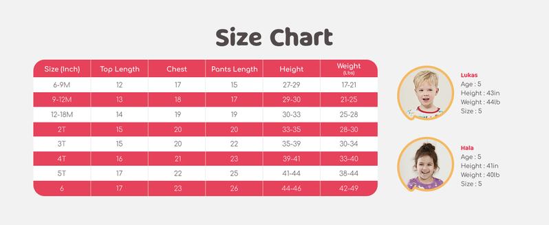 PATPAT Bamboo Viscose Pajama Sets for Toddler Boys & Girls Baby Kids, Ultra-soft Snug fit Pjs Sleepers for Birthday Holiday