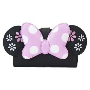 Loungefly Disney Minnie Mouse Floral Rock the Dots Flap Wallet