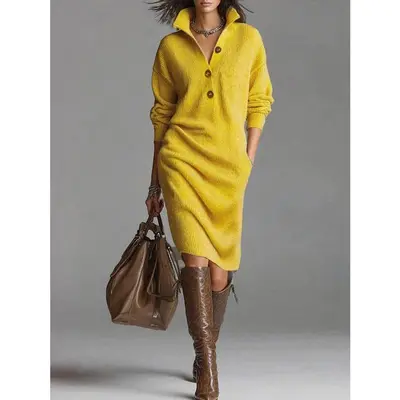 Mustard Yellow Dress for Women - TikTok Shop Mustard Yellow Dress for Women - TikTok Shop