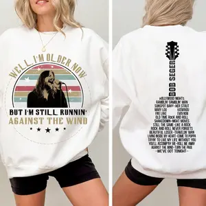 2-side Seger Well I'm Older Now I'm Still Running Vintage Quotes Shirt, Bob Seger Shirt, Music Lovers Shirt, Gift Tee For You And Family T-Shirt, Fashion Cotton, Full Colors, Full Sizes, For Men, For Women